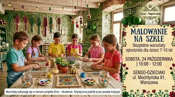 Warsztaty Rękodziała dla dzieci: malowanie na szkle