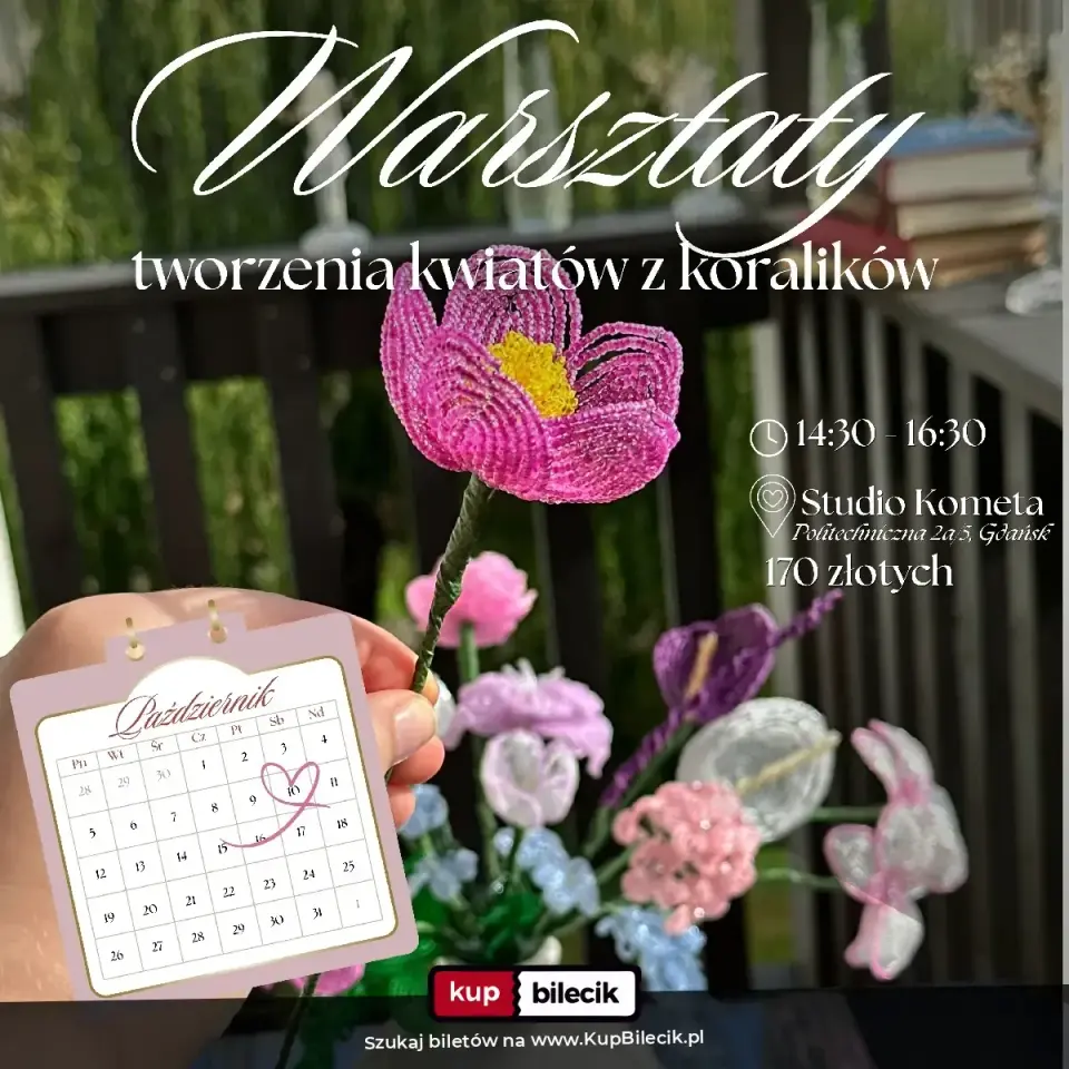 Warsztaty tworzenia kwiatów z koralików w Gdańsku