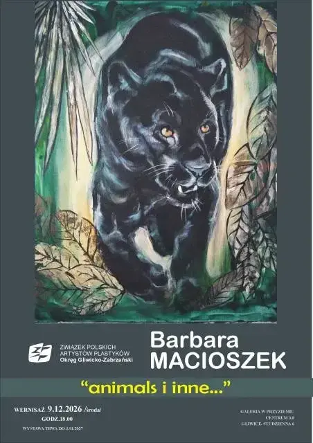 Wernisaż: "Animals i inne" - wystawa malarstwa Barbary MACIOSZEK
