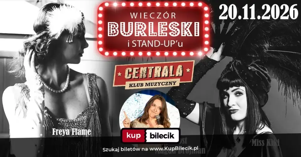 Wieczór Burleski – Burleska by Rose de Noir w klubie Centrala