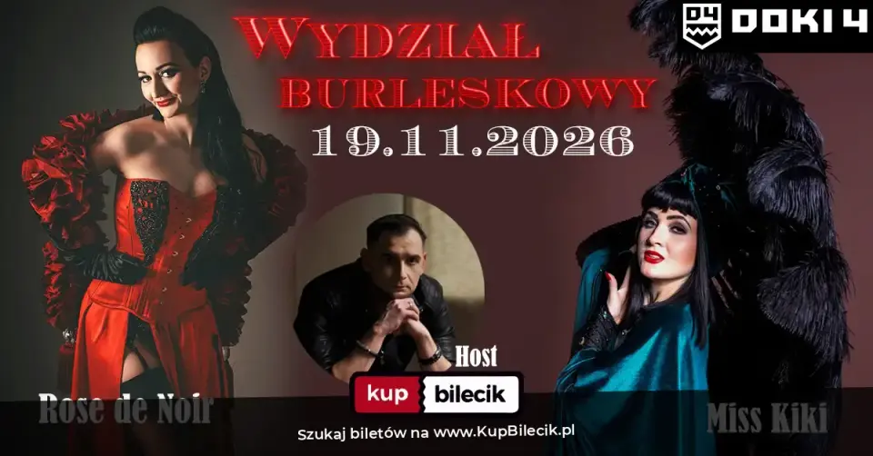 Wieczór Burleski – Burleska by Rose de Noir w klubie Doki4