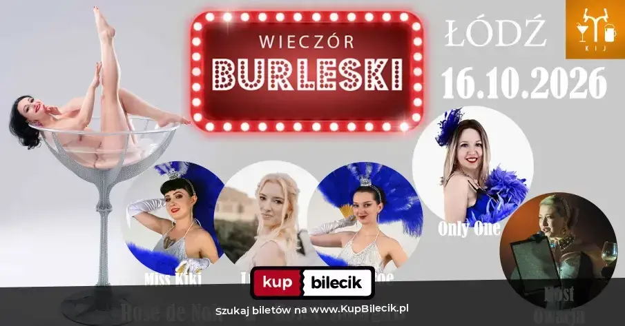 Wieczór Burleski – Burleska by Rose de Noir w klubie KIJ