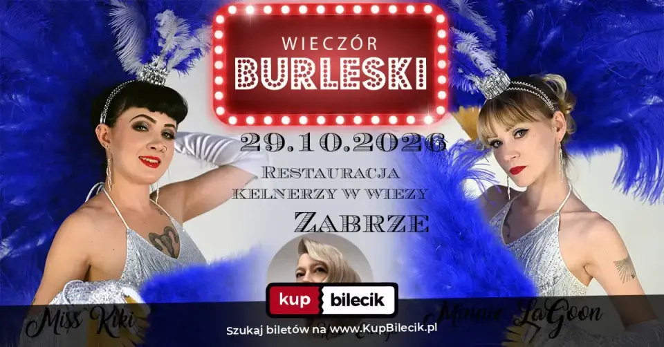Wieczór Burleski – Burleska by Rose de Noir w restauracji Kelnerzy w Wieży