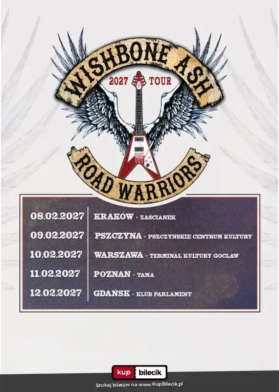 Wishbone Ash – Road Warriors 2027 Tour