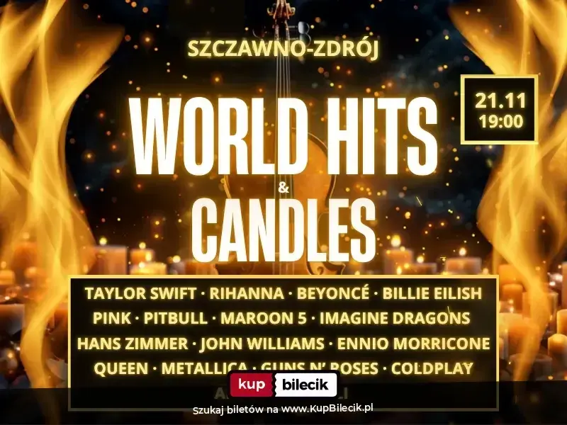 World Hits & Candles – Muzyczna magia przy blasku tysiąca świec
