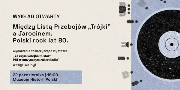 Wykład otwarty: Między Listą Przebojów „Trójki” a Jarocinem. Polski rock lat 80.