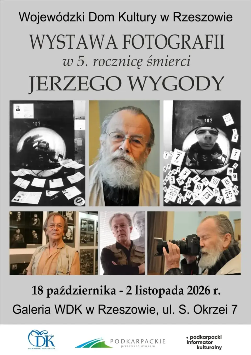 Wystawa fotografii w 5. rocznicę śmierci Jerzego Wygody