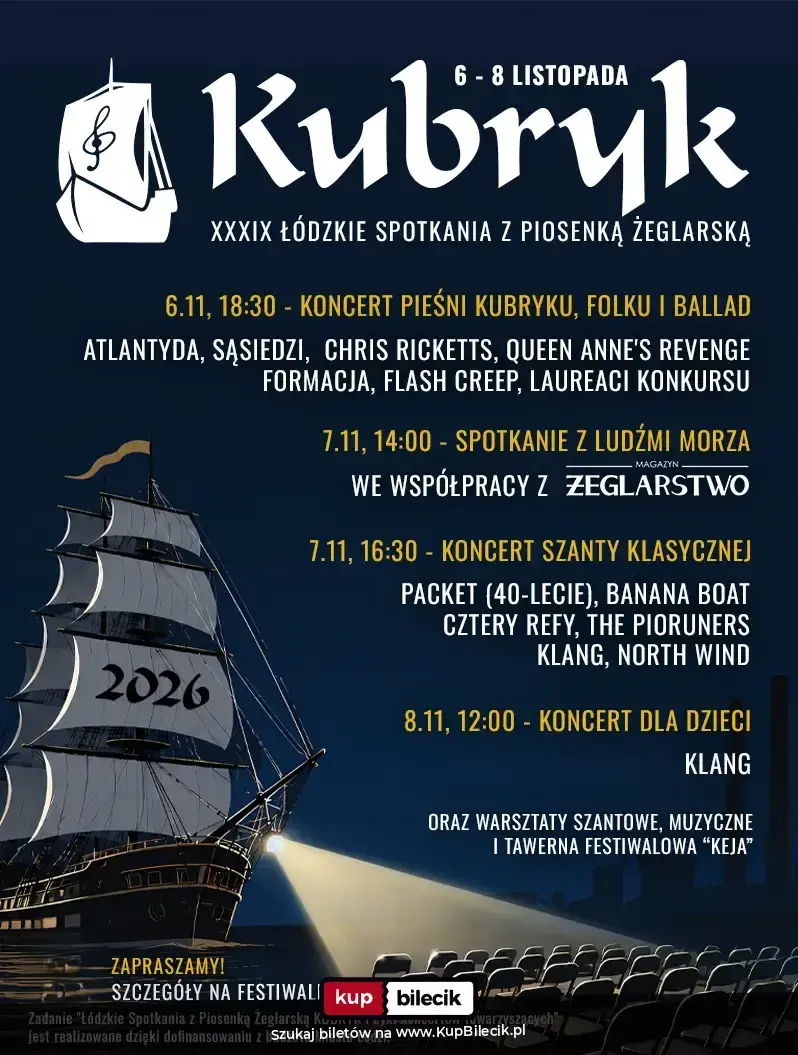 XXXIX Łódzkie Spotkania z Piosenką Żeglarską KUBRYK