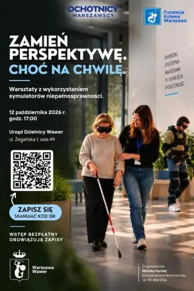 Zmień perspektywę! Choć na chwilę | Warsztaty z wykorzystaniem symulatorów niepełnosprawności